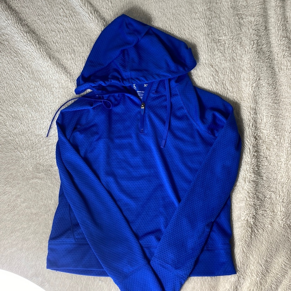 Xersion Cropped Quarter Zip Hood